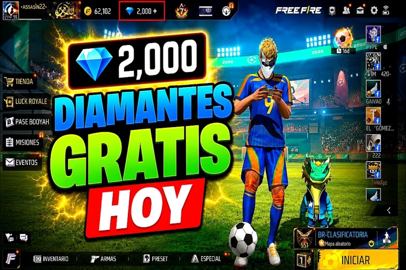 Cómo tener diamantes gratis en Free Fire en 2026: qué métodos son reales y cuáles son estafa
