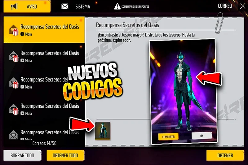 Cómo conseguir recompensas gratis en Free Fire en 2026: eventos, códigos y métodos oficiales